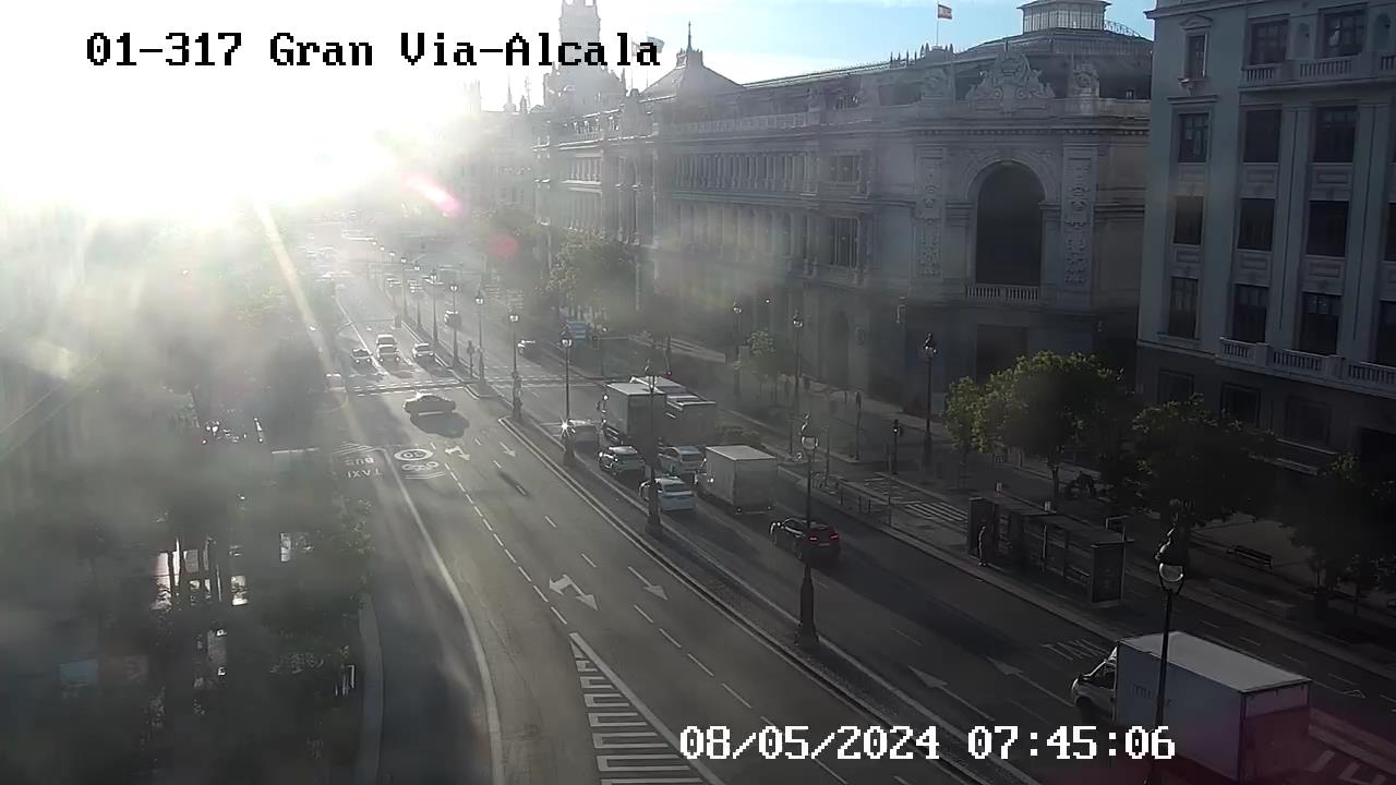 Webcam Calle Gran Via Clavel Madrid