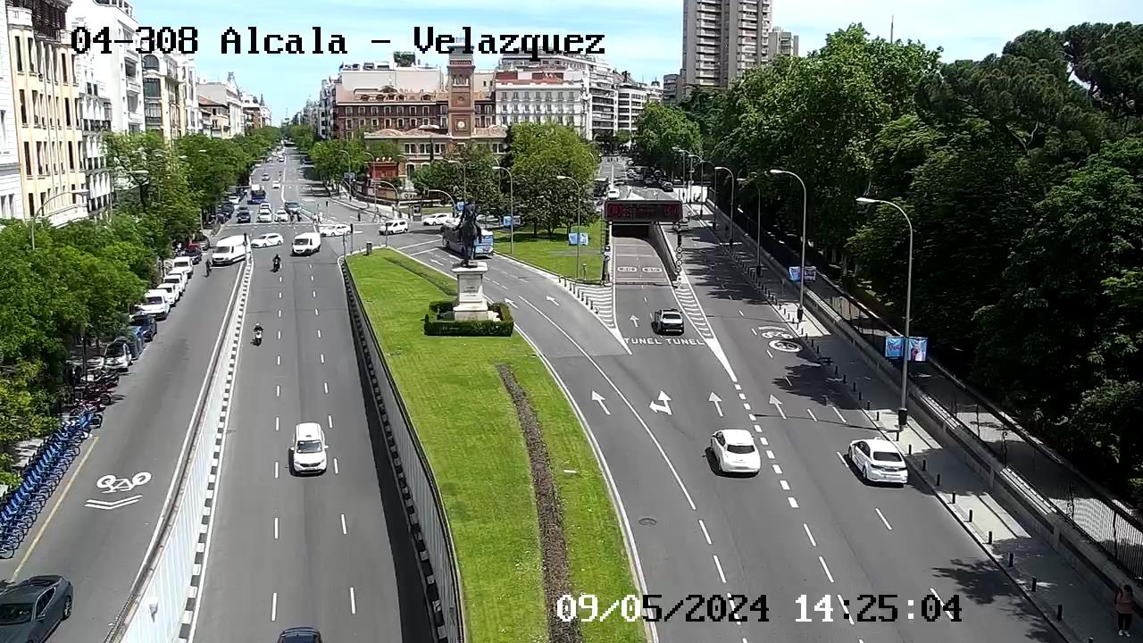 Webcam Calle Alcala Madrid