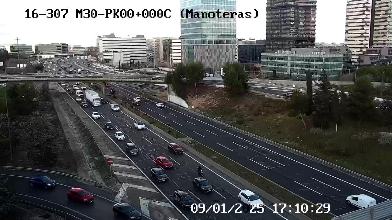 Cámara Webcam M-30  Km 00,000  (MANOTERAS)